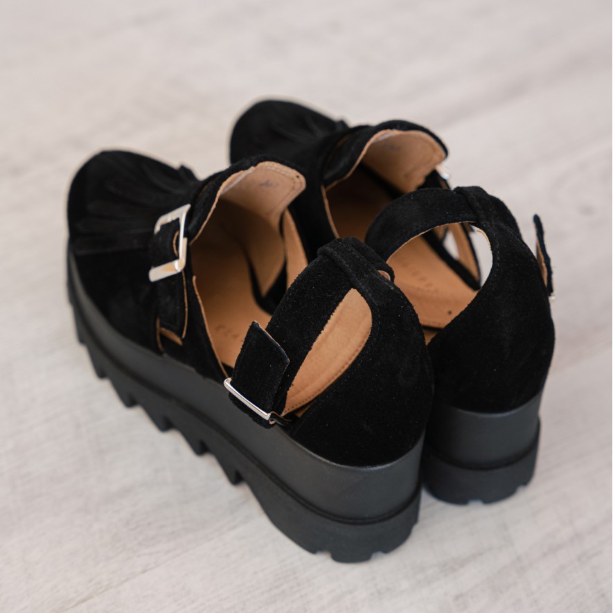 *Pantofi - Amur - Black - Talpa Inalta